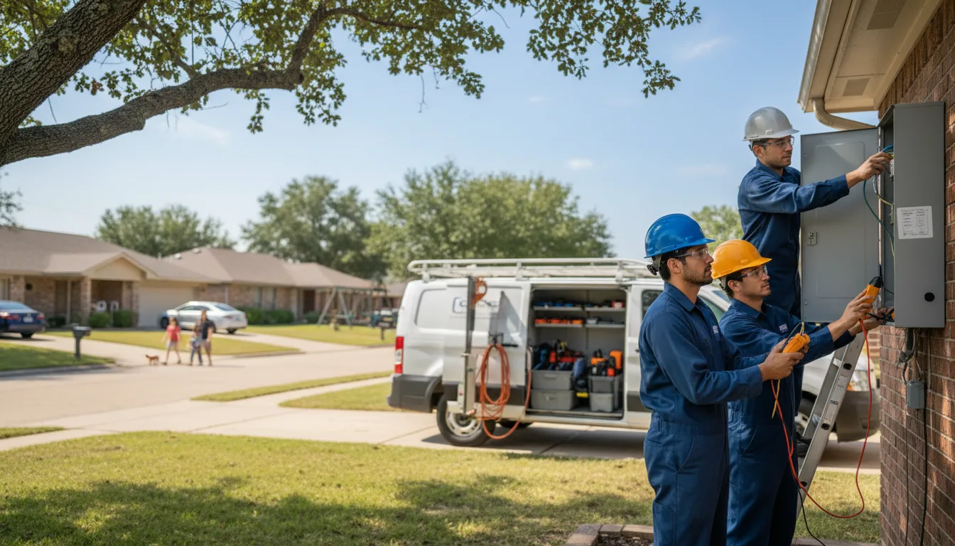 Certified electrician providing emergency electrical services in Wapello, IA